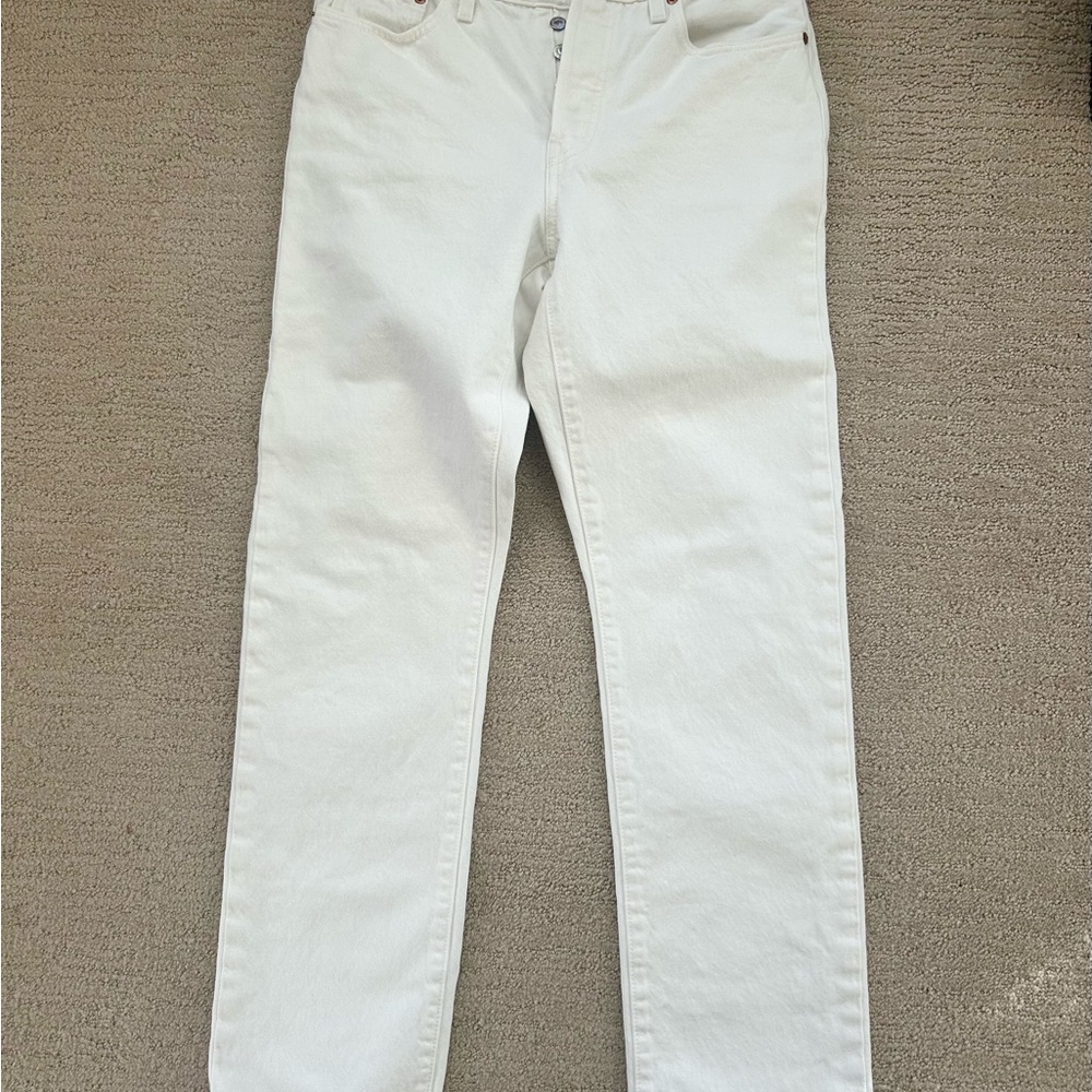 Levi’s 501 White Jeans 28x32 - Picture 4 of 11